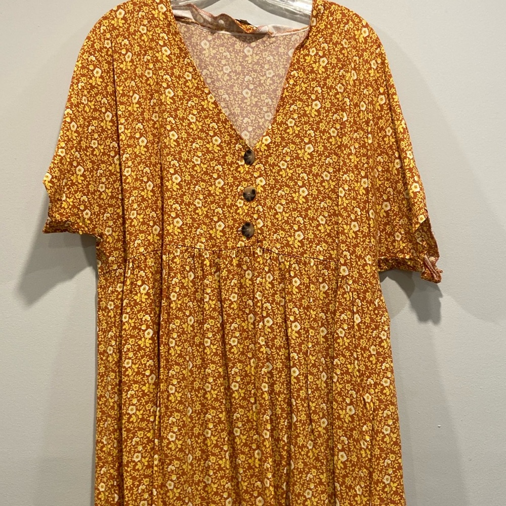 madewell floral dress size xl